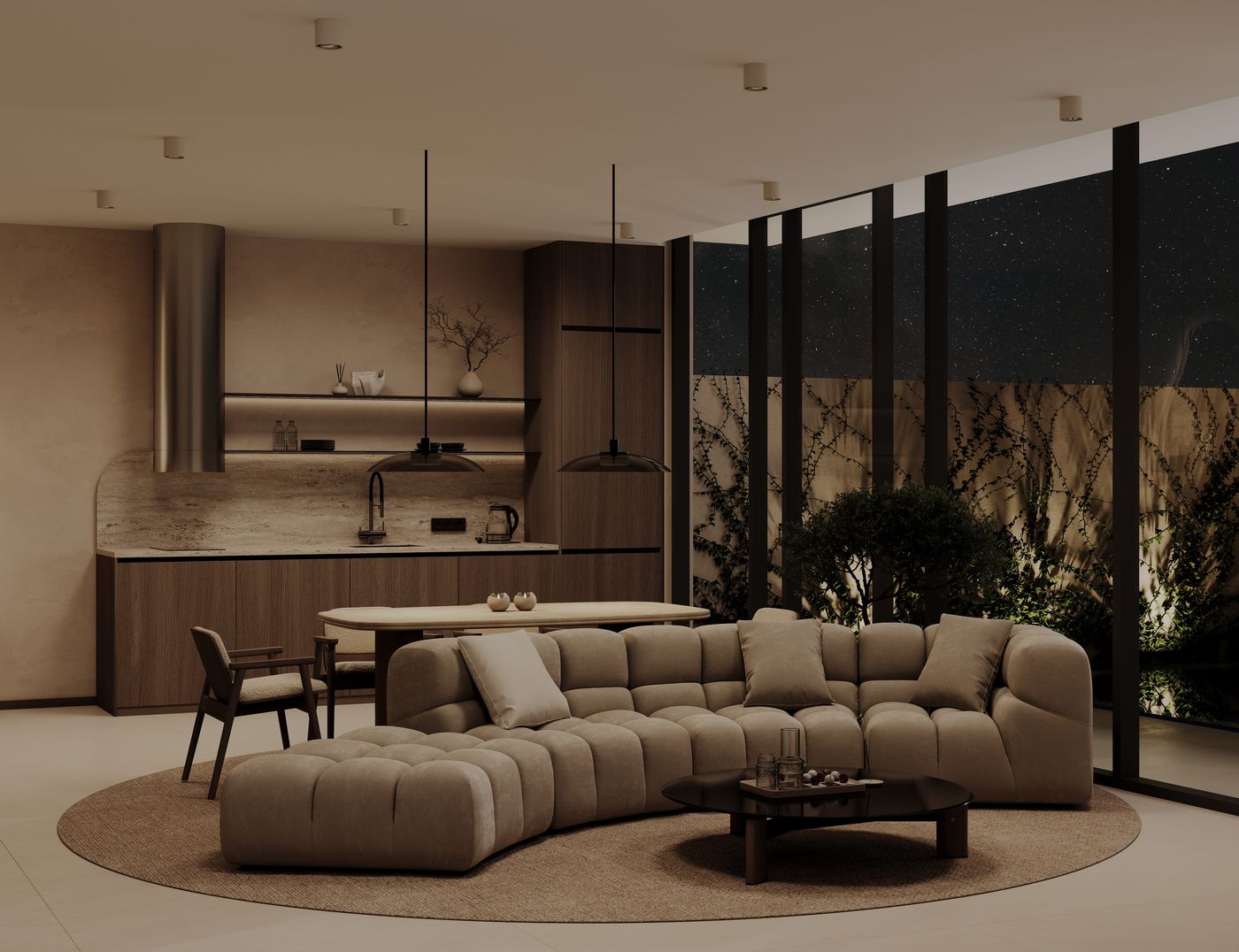 Designer living room interior